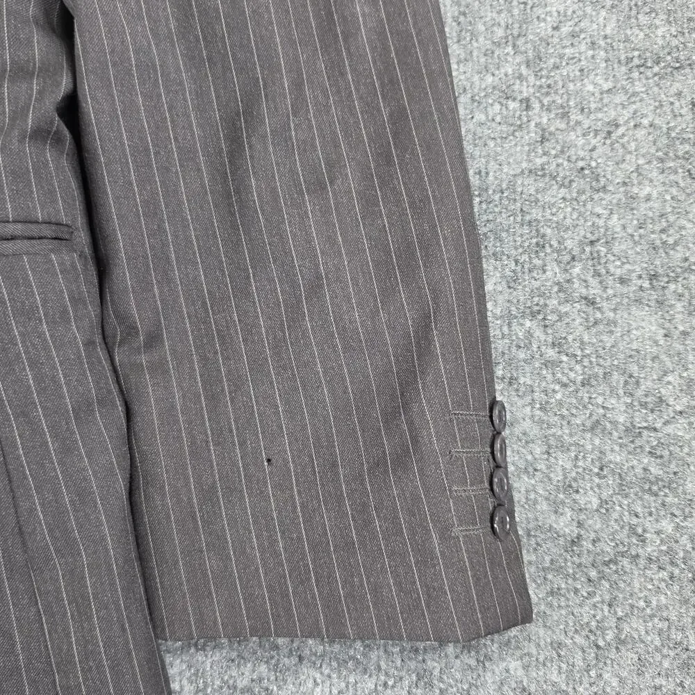 Louis Dell'Olio Men's 52 Wool Blazer Super 100's Pinstripe Made in Italy